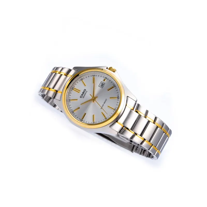 Casio Enticer Two-tone Silver Dial Gold Ladies Watch- LTP-1183G-7A